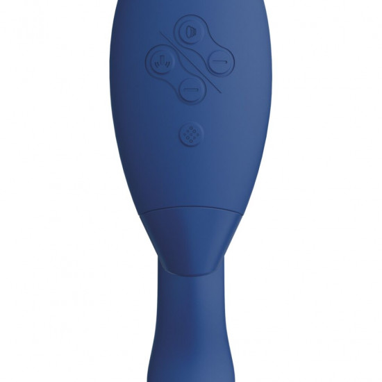 Двойной вакуумный клиторальный стимулятор Womanizer Duo 2 - Blueberry, независимые моторы