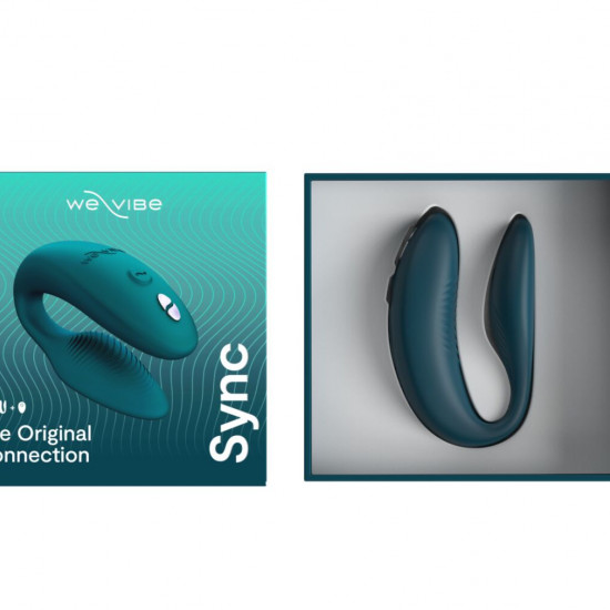 Смарт-вибратор для пар We-Vibe Sync 2 Green Velvet, 10 виброрежимов, пульт ДУ