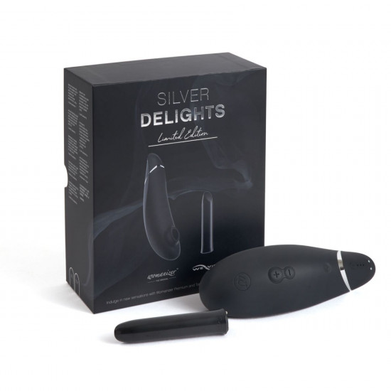Премиальный подарочный набор Silver Delights Collection: Womanizer Premium и We-Vibe Tango
