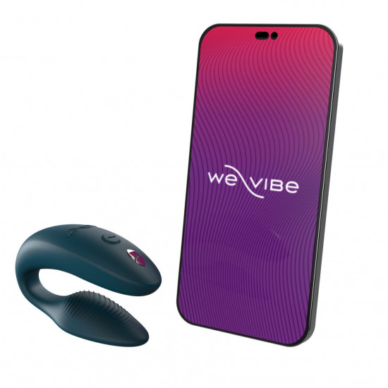 Смарт-вибратор для пар We-Vibe Sync 2 Green Velvet, 10 виброрежимов, пульт ДУ