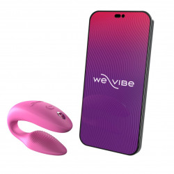 Смарт-вібратор для пар We-Vibe Sync 2 Rose, 10 віброрежимів, пульт ДК