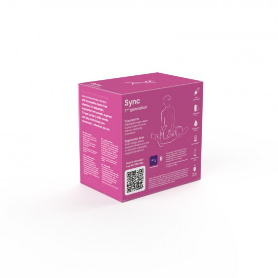 Смарт-вибратор для пар We-Vibe Sync 2 Rose, 10 виброрежимов, пульт ДУ