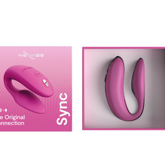 Смарт-вибратор для пар We-Vibe Sync 2 Rose, 10 виброрежимов, пульт ДУ
