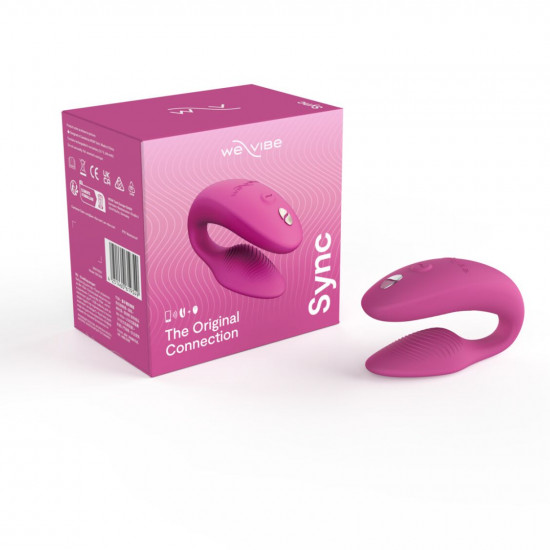 Смарт-вибратор для пар We-Vibe Sync 2 Rose, 10 виброрежимов, пульт ДУ