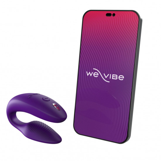 Смарт-вибратор для пар We-Vibe Sync 2 Purple, 10 виброрежимов, пульт ДУ