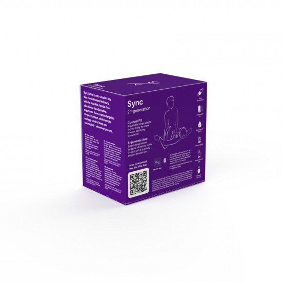 Смарт-вибратор для пар We-Vibe Sync 2 Purple, 10 виброрежимов, пульт ДУ