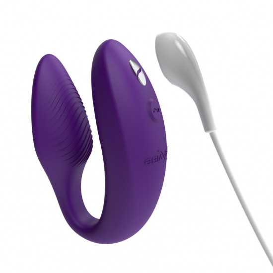 Смарт-вибратор для пар We-Vibe Sync 2 Purple, 10 виброрежимов, пульт ДУ