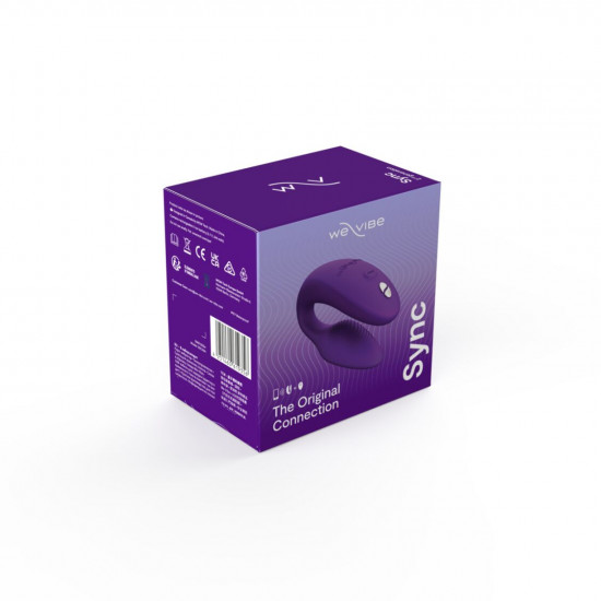 Смарт-вибратор для пар We-Vibe Sync 2 Purple, 10 виброрежимов, пульт ДУ