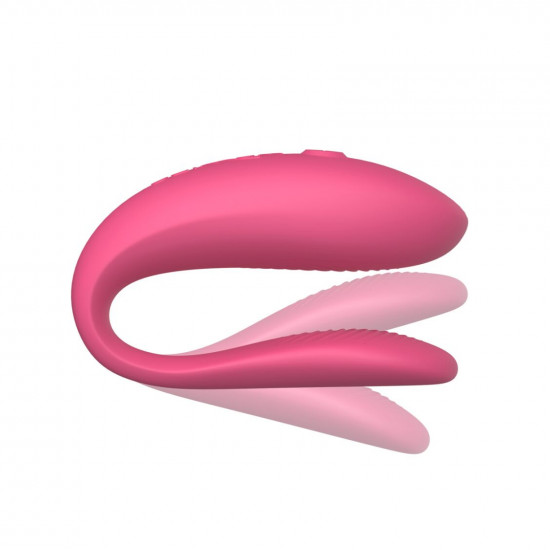 Смарт-вибратор для пар We-Vibe Sync Lite Pink, 10 виброрежимов, можно совмещать с проникающим сексом
