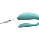 Смарт-вибратор для пар We-Vibe Sync Lite Aqua, 10 виброрежимов, можно совмещать с проникающим сексом