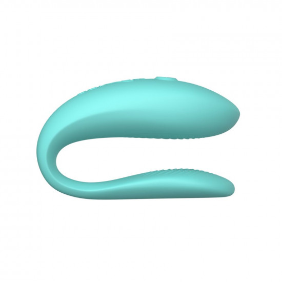 Смарт-вибратор для пар We-Vibe Sync Lite Aqua, 10 виброрежимов, можно совмещать с проникающим сексом