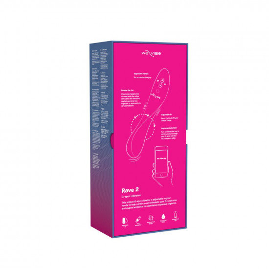 Смарт-вибратор We-Vibe Rave 2 Twisted Pleasure Pink, для точки G и входа во влагалище, 2 мотора