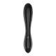 Двусторонний стеклянный дилдо Satisfyer Dazzling Crystal 1 Black, очень прочный, без стоппера