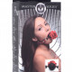 Кляп с розой Master Series: Eye-Catching Ball Gag With Rose, черно-красный