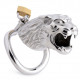 Клетка для пениса Master Series: Tiger King Cock Cage With Lock, три кольца, замок, три ключа