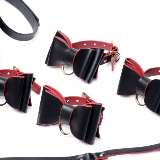 Набор БДСМ с дорожной сумкой Master Series: Bow — Luxury BDSM Set With Travel Bag, 11 предметов