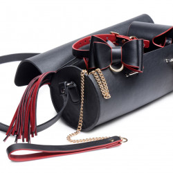 Набір БДСМ з дорожньою сумкою Master Series: Bow — Luxury BDSM Set With Travel Bag, 11 предметів