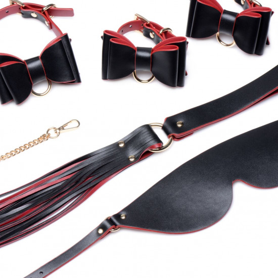 Набор БДСМ с дорожной сумкой Master Series: Bow — Luxury BDSM Set With Travel Bag, 11 предметов