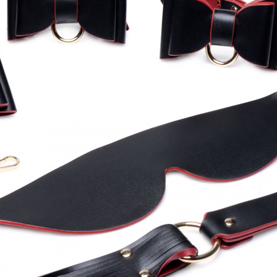 Набор БДСМ с дорожной сумкой Master Series: Bow — Luxury BDSM Set With Travel Bag, 11 предметов