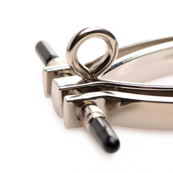 Зажим для половых губ Master Series: Pussy Tugger Adjustable Vagina Clamp with Chain