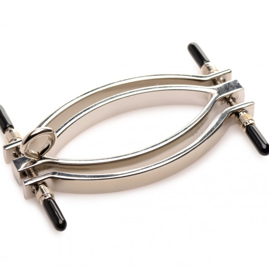 Зажим для половых губ Master Series: Pussy Tugger Adjustable Vagina Clamp with Chain
