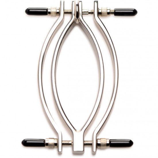Зажим для половых губ Master Series: Pussy Tugger Adjustable Vagina Clamp with Chain