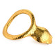 Эрекционное кольцо с головой кобры Master Series: Cobra King Golden Cock Ring