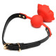Силиконовый кляп с розой Master Series: Blossom Silicone Rose Gag – Red
