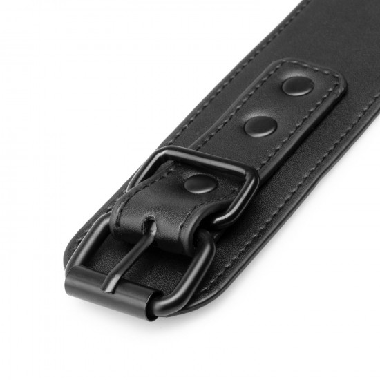 Наручники с ошейником Bedroom Fantasies: Collar & Wrist Cuffs, черные