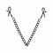 Затискачі для сосків Bedroom Fantasies Nipple Clamps with Chain - Black