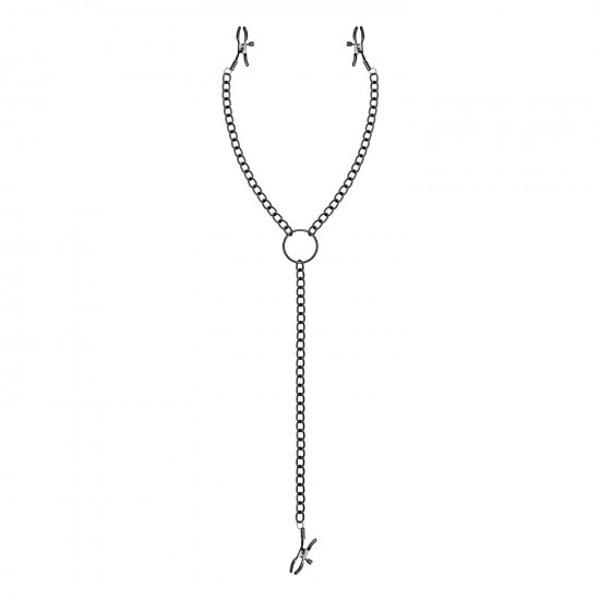 Зажимы для сосков и клитора Bedroom Fantasies: Nipple & Clitoral Clamps, черные