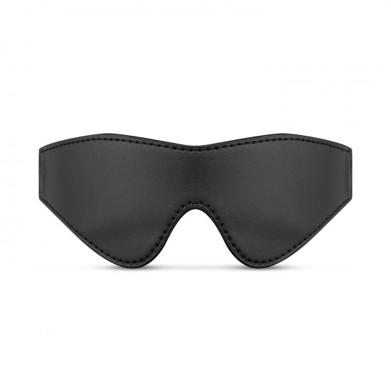 Маска Bedroom Fantasies: Faux Leather Blindfold, черная