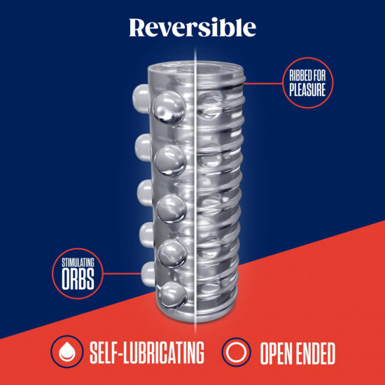 Мастурбатор Blush Rize – Swich Glow in the Dark Masturbator Clear, двусторонний, светится в темноте