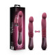 Пульсатор для точки G Blush Temptasia – Trixie Thrusting Dildo – Wine Red, 3 скорости