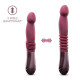 Пульсатор для точки G Blush Temptasia – Trixie Thrusting Dildo – Wine Red, 3 скорости