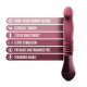 Пульсатор для точки G Blush Temptasia – Trixie Thrusting Dildo – Wine Red, 3 скорости