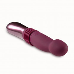 Пульсатор для точки G Blush Temptasia – Trixie Thrusting Dildo – Wine Red, 3 швидкості