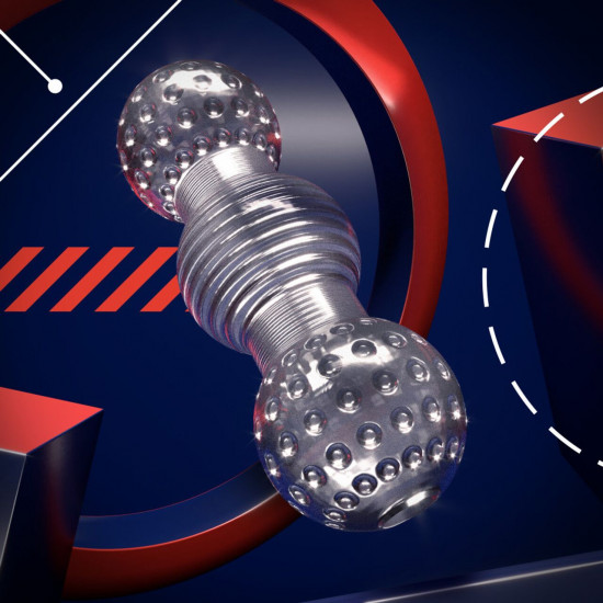 Мастурбатор Blush Rize – Feelz Masturbator – Clear, мультитекстура, эффект вакуума