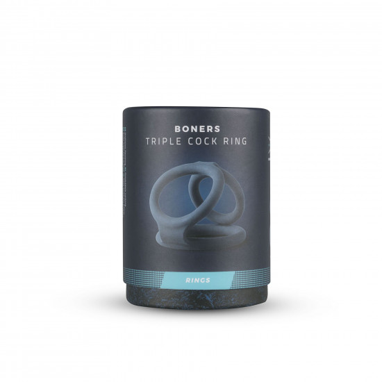 Тройное эрекционное кольцо Boners Triple Ring, диаметр 2,6; 3,3 и 3,8 см