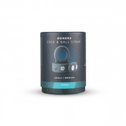 Подвійне ерекційне кільце Boners Cock & Ball Strap S/M, регулювання діаметра, 3,5–5,5 см
