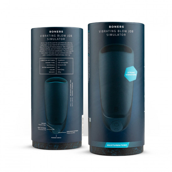Мастурбатор Boners Vibrating Blowjob Simulator, имитация минета, 10 режимов