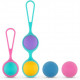 Набор вагинальных шариков PMV20: Vita – Kegel Ball Set, масса 40, 50, 60 г, два держателя