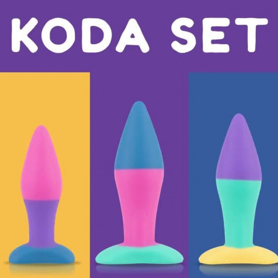 Набор анальных пробок PMV20 Koda – Butt Plug Set, диаметр 2,9 см, 3,9 см, 5 см