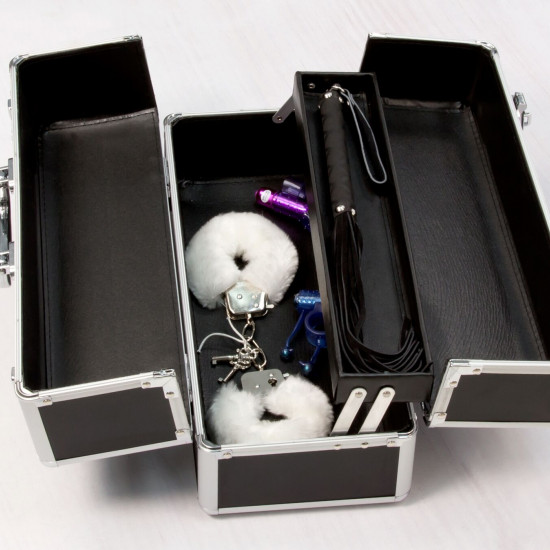 Большой кейс для хранения секс-игрушек BMS Factory Large Lokable Vibrator Case Black, кодовый замок