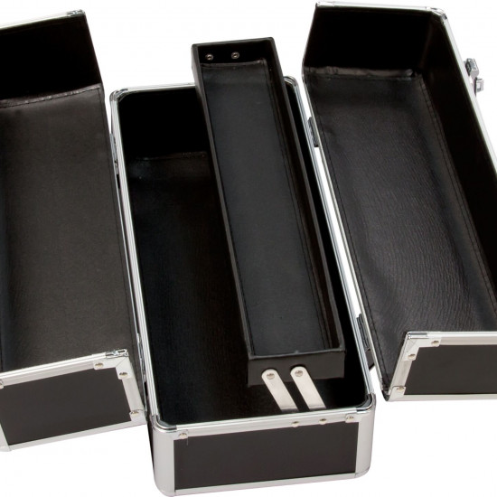 Большой кейс для хранения секс-игрушек BMS Factory Large Lokable Vibrator Case Black, кодовый замок