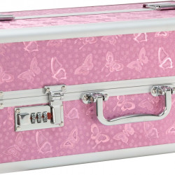 Великий кейс для зберігання секс-іграшок BMS Factory Large Lokable Vibrator Case Pink, кодовий замок