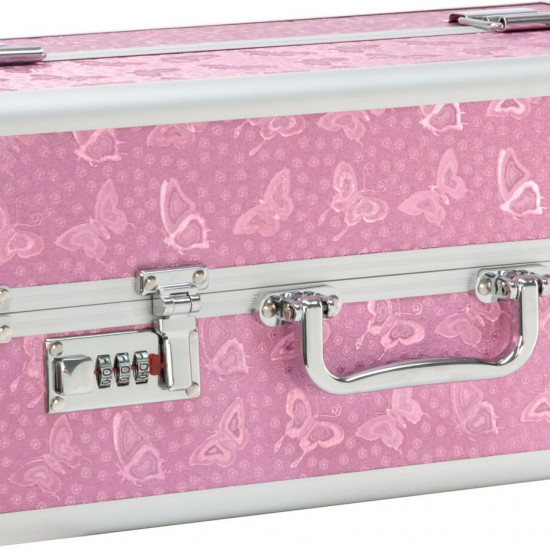 Большой кейс для хранения секс-игрушек BMS Factory Large Lokable Vibrator Case Pink, кодовый замок