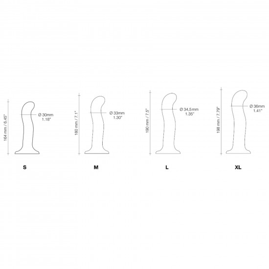 Насадка для страпона Strap-On-Me P&G-Spot Dildo, силикон, размер XL