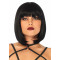 Коротка перука каре з чубчиком Leg Avenue Short natural bob wig, чорна