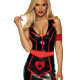 Виниловый костюм медсестры Leg Avenue Vinyl Naughty Nurse M, платье, фартук, повязки